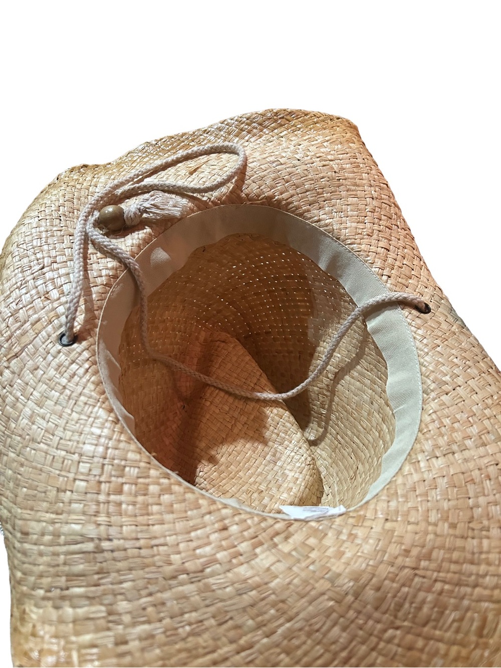 Mossimo Supply Co Natural Rafia Straw Cowboy Hat - Picture 3 of 4